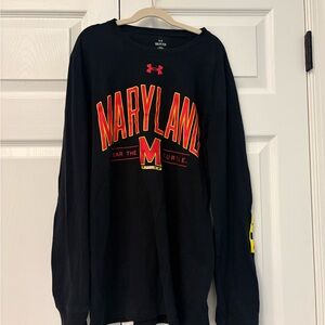 Under Armour Black Maryland Graphic Tee loose fit